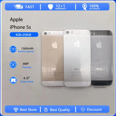 هاتف Apple iPhone 5s الأصلي غير مقفول، شاشة 4.0 بوصة، ذاكرة 16/32/64 جيجابايت، نظام تشغيل iOS، كاميرا 8 ميجابكسل، يدعم تقنية 4G، يدعم بصمة الإصبع هاتف Apple iPhone 5s الأصلي غير مقفول، شاشة 4.0 بوصة، ذاكرة 16/32/64 جيجابايت، نظام تشغيل iOS، كاميرا 8 ميجابكسل، يدعم تقنية 4G، يدعم بصمة الإصبع