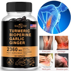 Turmeric and Black Pepper Ginger - Joint Support Supplement Containing Piperin and 95% Curcumin. Digestive and Immune Support Turmeric and Black Pepper Ginger - Joint Support Supplement Containing Piperin and 95% Curcumin. Digestive and Immune Support