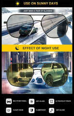 CLLOIO Anti-glare Day Night Vision Glasses Men Women Polarized Driving Sun Glasses Square Aluminum Photochromic Sunglasses UV400 CLLOIO Anti-glare Day Night Vision Glasses Men Women Polarized Driving Sun Glasses Square Aluminum Photochromic Sunglasses UV400