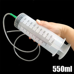 100/300/550ml Large Capacity Syringes Reusable Needle Barrel Oil Pump With 1m Hose For Pet Feeding Measuring Pump Vacuum Syringe 100/300/550ml Large Capacity Syringes Reusable Needle Barrel Oil Pump With 1m Hose For Pet Feeding Measuring Pump Vacuum Syringe