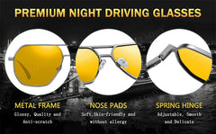 نظارات شمسية CLLOIO مضادة للتوهج للرؤية الليلية والنهارية للرجال والنساء مستقطبة للقيادة نظارات شمسية مربعة من الألومنيوم الضوئية UV400 نظارات شمسية CLLOIO مضادة للتوهج للرؤية الليلية والنهارية للرجال والنساء مستقطبة للقيادة نظارات شمسية مربعة من الألومنيوم الضوئية UV400