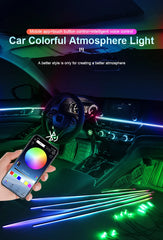 10/14/18 in 1 Led Car Ambient Lights 213 64 Color RGB Symphony Streamer Bluetooth Rainbow Acrylic Strips Atmosphere Lamp Kit 12V 10/14/18 in 1 Led Car Ambient Lights 213 64 Color RGB Symphony Streamer Bluetooth Rainbow Acrylic Strips Atmosphere Lamp Kit 12V
