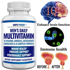 Daily Multivitamin for Men, for Prostate Energy Concentration Metabolism Immunity Vitamins: A C D E (B1 B2 B3 B5 B6 B7 B9 B12) Daily Multivitamin for Men, for Prostate Energy Concentration Metabolism Immunity Vitamins: A C D E (B1 B2 B3 B5 B6 B7 B9 B12)