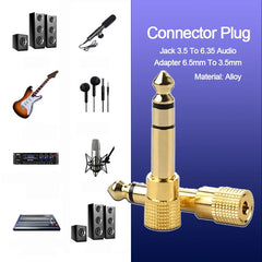 10/5PCS Jack 3.5 To 6.35 Audio Adapter 6.5mm To 3.5mm Converters Male Female Connector Headphone Plug 6.3mm Consumer Electronics 10/5PCS Jack 3.5 To 6.35 Audio Adapter 6.5mm To 3.5mm Converters Male Female Connector Headphone Plug 6.3mm Consumer Electronics