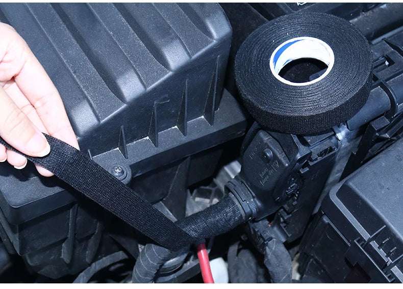 15M Heat-resistant Adhesive Cloth Fabric Tape For Car Auto Cable Harness Wiring Loom Protection Mute To Eliminate Abnormal Noise 15M Heat-resistant Adhesive Cloth Fabric Tape For Car Auto Cable Harness Wiring Loom Protection Mute To Eliminate Abnormal Noise