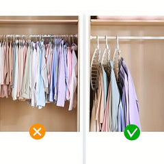 1pc Space Saving Multi-Hole Clothes Hanger For Home, Dorm, And Travel - Foldable Drying Rack For Trousers, Shirts, And Skirts 1pc Space Saving Multi-Hole Clothes Hanger For Home, Dorm, And Travel - Foldable Drying Rack For Trousers, Shirts, And Skirts