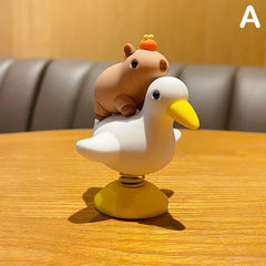 1pc Capybara Car Interior Decoration Creative Spring Capybara Shaking Head Dashboard Figurine moto hand Ornament 1pc Capybara Car Interior Decoration Creative Spring Capybara Shaking Head Dashboard Figurine moto hand Ornament