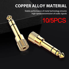 10/5PCS Jack 3.5 To 6.35 Audio Adapter 6.5mm To 3.5mm Converters Male Female Connector Headphone Plug 6.3mm Consumer Electronics 10/5PCS Jack 3.5 To 6.35 Audio Adapter 6.5mm To 3.5mm Converters Male Female Connector Headphone Plug 6.3mm Consumer Electronics