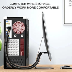 2M/1M Flexible Spiral Cable Wire Protector Cable Organizer Computer Cord Protective Tube Clip Organizer Management Tools 16/10mm 2M/1M Flexible Spiral Cable Wire Protector Cable Organizer Computer Cord Protective Tube Clip Organizer Management Tools 16/10mm