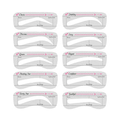 10Pcs/Set Eyebrow Stamp Stencil Kit Eyebrow Stencils Eyebrow Template Eyebrow Shaper Kit Makeup Tool for Women 10Pcs/Set Eyebrow Stamp Stencil Kit Eyebrow Stencils Eyebrow Template Eyebrow Shaper Kit Makeup Tool for Women