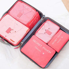 6 Pcs/Set Pink/Blue/Grey Travel Storage Bag Large Capacity Waterproof Luggage Clothing Underwear Storage Bag Bag With Zipper 6 Pcs/Set Pink/Blue/Grey Travel Storage Bag Large Capacity Waterproof Luggage Clothing Underwear Storage Bag Bag With Zipper