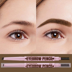 2 in1 Eyebrow pencil professional Cosmetics makeup for women 5 Colors Waterproof Eyebrow Tattoo brush Long Lasting eyebrow pen 2 in1 Eyebrow pencil professional Cosmetics makeup for women 5 Colors Waterproof Eyebrow Tattoo brush Long Lasting eyebrow pen
