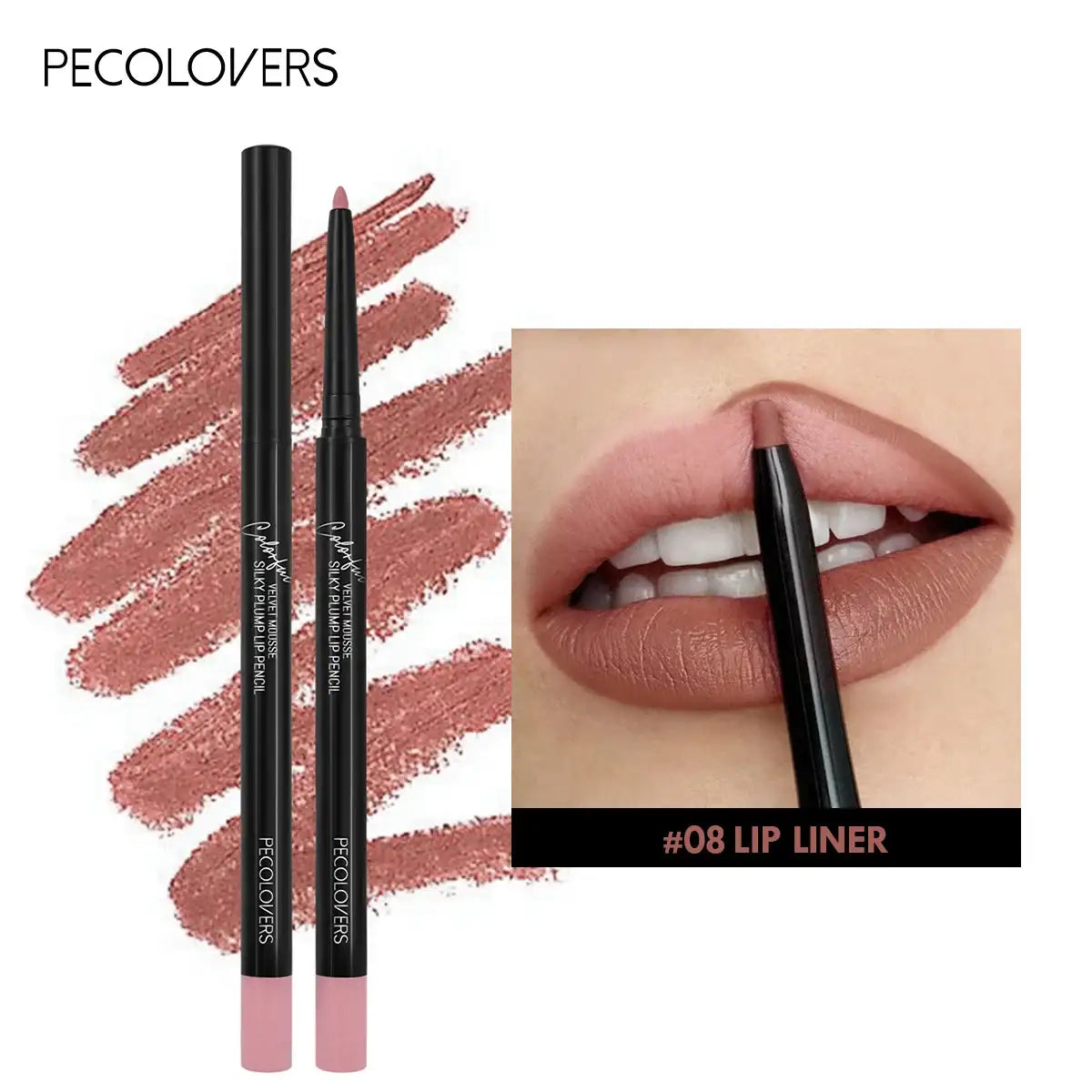 Waterproof Matte Lipliner Pencil Red Contour Tint Lipstick Long Lasting Non-stick Cup Moisturising Lips Makeup 12 Colors Waterproof Matte Lipliner Pencil Red Contour Tint Lipstick Long Lasting Non-stick Cup Moisturising Lips Makeup 12 Colors