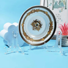20x Portable Dish Display Stand Foldable Plastic Display Stand Photo Frame Stand Plate Saucer Pottery Display Home Storage Rack 20x Portable Dish Display Stand Foldable Plastic Display Stand Photo Frame Stand Plate Saucer Pottery Display Home Storage Rack