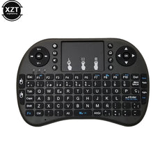 2.4G Mini Wireless Keyboard 3 Color Backlit I8 English Russian Air Mouse Touchpad Remote Control For Laptop TV BOX USB Receiver 2.4G Mini Wireless Keyboard 3 Color Backlit I8 English Russian Air Mouse Touchpad Remote Control For Laptop TV BOX USB Receiver