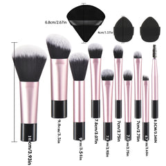10 color Mini makeup brush Travel portable Makeup Tool Makeup Puff - Palm Brush Professional Makeup tool set Christmas gift 10 color Mini makeup brush Travel portable Makeup Tool Makeup Puff - Palm Brush Professional Makeup tool set Christmas gift