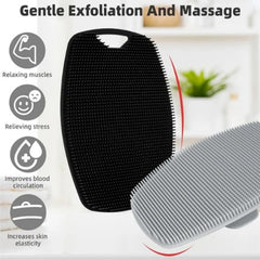 1pc Soft Silicone Exfoliating Brush Cleanser Manual Body Cleansing Scrubber Shower Gentle Massage Bath Brush For Men 1pc Soft Silicone Exfoliating Brush Cleanser Manual Body Cleansing Scrubber Shower Gentle Massage Bath Brush For Men