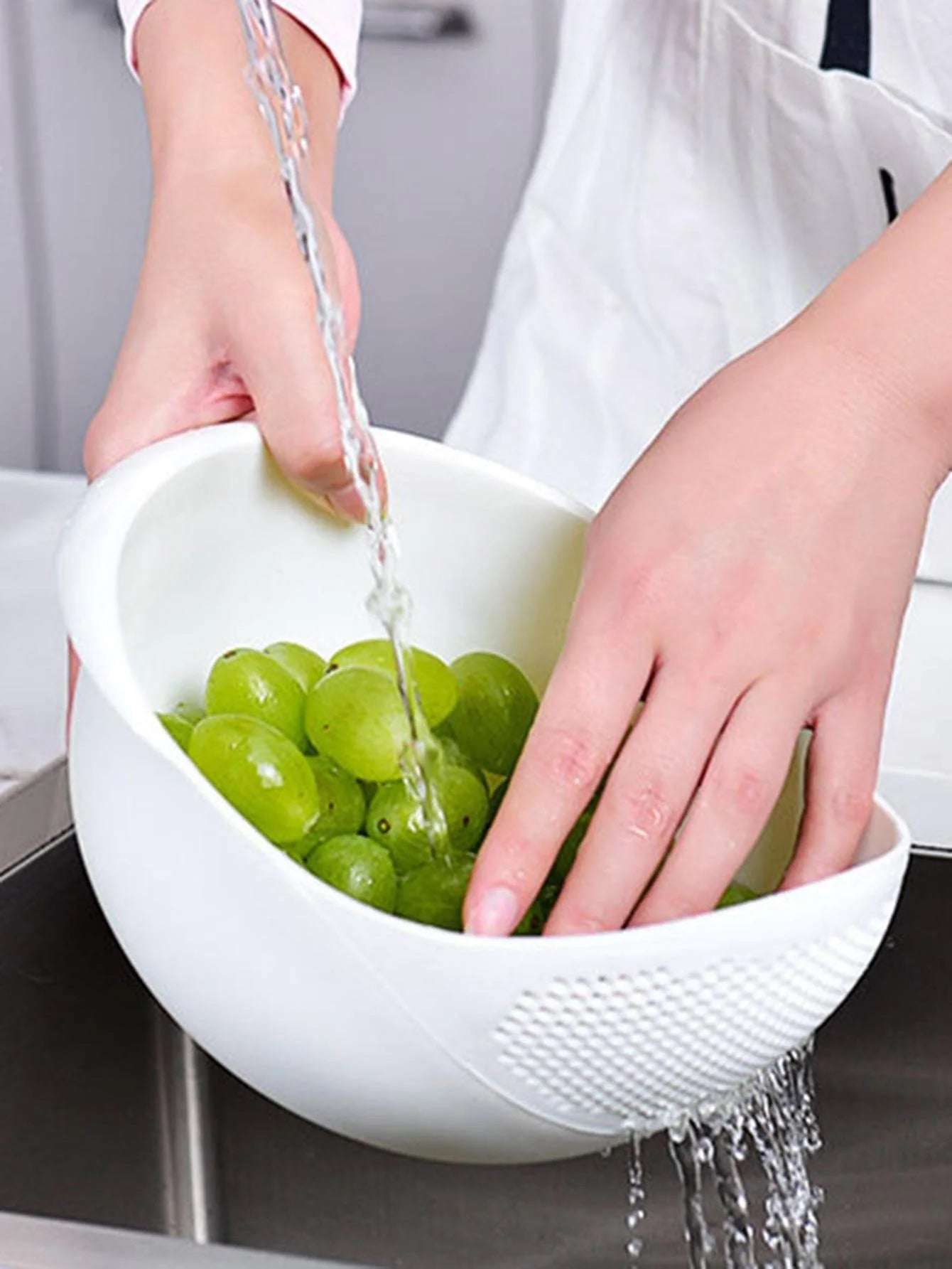 1/3pcs- Colander Rice Bowl Drain Basket Fruit Bowl Washing Drain Basket with Handle Washing Basket Home Kitchen Organizer 1/3pcs- Colander Rice Bowl Drain Basket Fruit Bowl Washing Drain Basket with Handle Washing Basket Home Kitchen Organizer