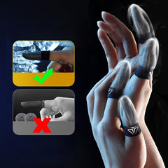 2 Pcs Mobile Game Fingertip Gloves Sweatproof Anti-slip Touch Screen Finger Sleeve Breathable Gaming Fingertip Cover For Gamer 2 Pcs Mobile Game Fingertip Gloves Sweatproof Anti-slip Touch Screen Finger Sleeve Breathable Gaming Fingertip Cover For Gamer