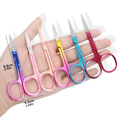 1Pcs Eyebrow Scissor Stainless Steel Eyelash Trimmer Facial Nose Hair Remover Manicure Nail Cuticle Beauty Scissors Makeup Tools 1Pcs Eyebrow Scissor Stainless Steel Eyelash Trimmer Facial Nose Hair Remover Manicure Nail Cuticle Beauty Scissors Makeup Tools