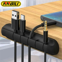 NNBILI Silicone USB Cable Organizer Cable Winder Desktop Tidy Management Clips Cable Holder for Mouse Headphone Wire Organizer NNBILI Silicone USB Cable Organizer Cable Winder Desktop Tidy Management Clips Cable Holder for Mouse Headphone Wire Organizer