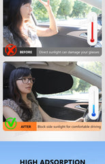 SEAMETAL Electrostatic Sun Visor for Car Side Window 4-Layer Sun Shade Curtains Anti-Glare UV-Blocker Auto Sun Protection Cover SEAMETAL Electrostatic Sun Visor for Car Side Window 4-Layer Sun Shade Curtains Anti-Glare UV-Blocker Auto Sun Protection Cover