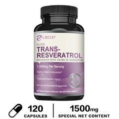 ترانس ريسفيراترول - يدعم وظائف المخ، ويعزز صحة المفاصل والقلب، ويحارب الشيخوخة ترانس ريسفيراترول - يدعم وظائف المخ، ويعزز صحة المفاصل والقلب، ويحارب الشيخوخة