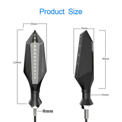 1pcs 8mm Motorcycle LED Turn Signal Lamp Sequential Flowing Flash Indicator Lights Amber Running Light Motorcycle Tail Light 1pcs 8mm Motorcycle LED Turn Signal Lamp Sequential Flowing Flash Indicator Lights Amber Running Light Motorcycle Tail Light