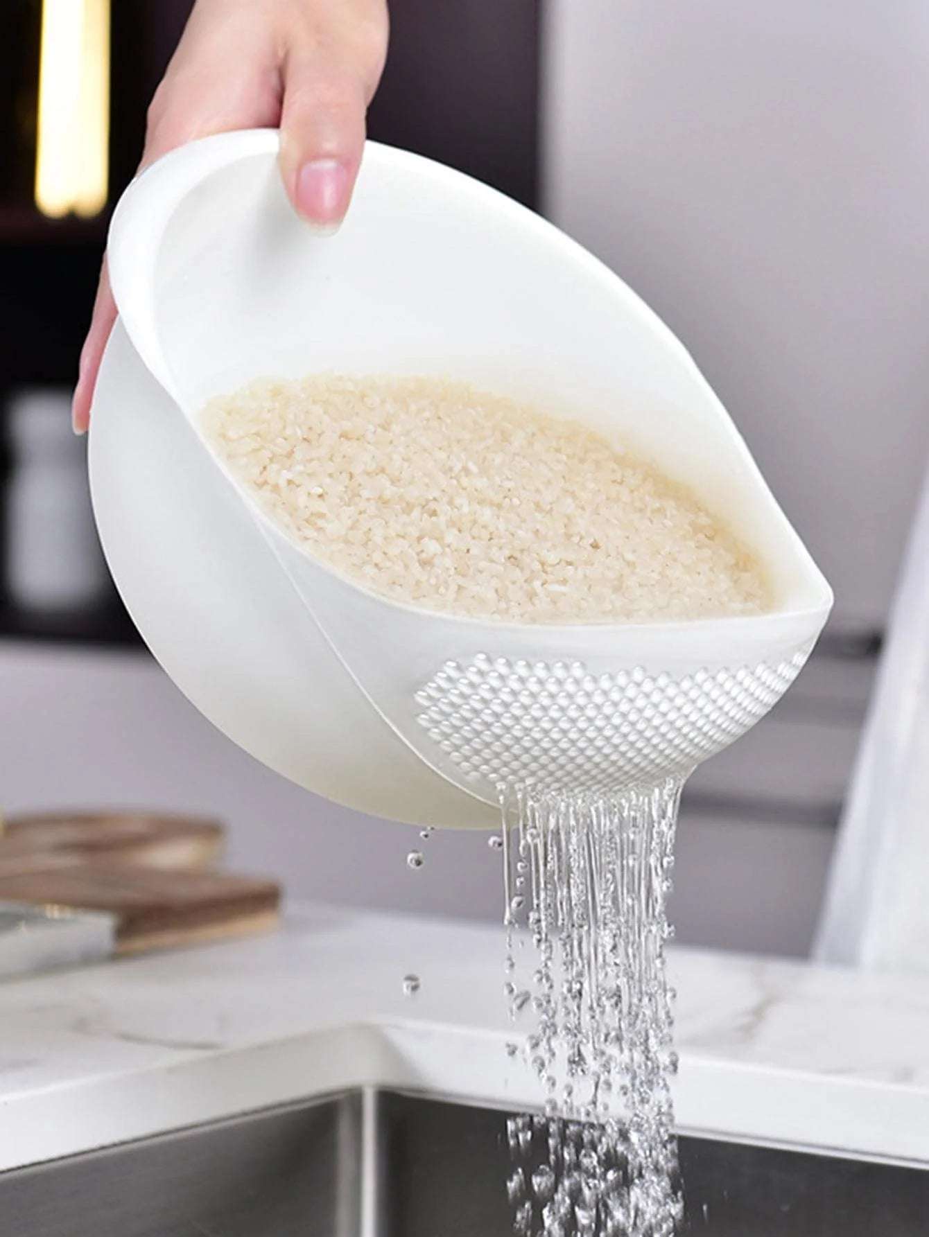 1/3pcs- Colander Rice Bowl Drain Basket Fruit Bowl Washing Drain Basket with Handle Washing Basket Home Kitchen Organizer 1/3pcs- Colander Rice Bowl Drain Basket Fruit Bowl Washing Drain Basket with Handle Washing Basket Home Kitchen Organizer