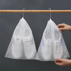 10Pcs Set Shoe Dust Covers Non-Woven Dustproof Drawstring Clear Storage Bag Travel Pouch Shoe Bags Drying Shoes Protect 10Pcs Set Shoe Dust Covers Non-Woven Dustproof Drawstring Clear Storage Bag Travel Pouch Shoe Bags Drying Shoes Protect