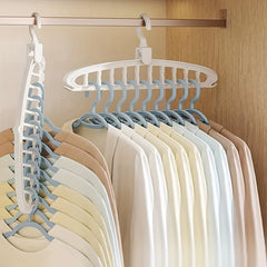 1pc Space Saving Multi-Hole Clothes Hanger For Home, Dorm, And Travel - Foldable Drying Rack For Trousers, Shirts, And Skirts 1pc Space Saving Multi-Hole Clothes Hanger For Home, Dorm, And Travel - Foldable Drying Rack For Trousers, Shirts, And Skirts