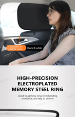SEAMETAL Electrostatic Sun Visor for Car Side Window 4-Layer Sun Shade Curtains Anti-Glare UV-Blocker Auto Sun Protection Cover SEAMETAL Electrostatic Sun Visor for Car Side Window 4-Layer Sun Shade Curtains Anti-Glare UV-Blocker Auto Sun Protection Cover
