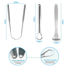 1pcs/2pcs/3pcs Metal Tongue Scraper Cleaner for Adults & Kids, Portable Stainless Steel Tongue Scrapers Brushes for Removing 1pcs/2pcs/3pcs Metal Tongue Scraper Cleaner for Adults & Kids, Portable Stainless Steel Tongue Scrapers Brushes for Removing