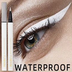 1PC White Liquid Eyeliner Pen Matte Long Lasting Waterproof Eye Liner Pencil Quick-drying Non-smudge Eye Makeup for Women Cosmet 1PC White Liquid Eyeliner Pen Matte Long Lasting Waterproof Eye Liner Pencil Quick-drying Non-smudge Eye Makeup for Women Cosmet
