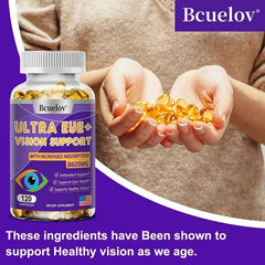 Eye Vitamins with A Blend of Lutein, Zeaxanthin and Bilberry Extract for Macular Fatigue, Dry Eyes and Vision Health in Adults Eye Vitamins with A Blend of Lutein, Zeaxanthin and Bilberry Extract for Macular Fatigue, Dry Eyes and Vision Health in Adults