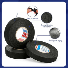 15M 9/15/19/25/32MM Heat-resistant Adhesive Cloth Fabric Tape For Automotive Cable Tape Harness Wiring Loom Electrical Heat Tape 15M 9/15/19/25/32MM Heat-resistant Adhesive Cloth Fabric Tape For Automotive Cable Tape Harness Wiring Loom Electrical Heat Tape
