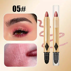 2 in 1 Pearly Eyeshadow Stick Pencil Waterproof Glitter Matte Eyeshadow Makeup High Pigmented Eyelid Under Crease Eyeshadow Pen 2 in 1 Pearly Eyeshadow Stick Pencil Waterproof Glitter Matte Eyeshadow Makeup High Pigmented Eyelid Under Crease Eyeshadow Pen