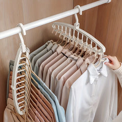 1pc Space Saving Multi-Hole Clothes Hanger For Home, Dorm, And Travel - Foldable Drying Rack For Trousers, Shirts, And Skirts 1pc Space Saving Multi-Hole Clothes Hanger For Home, Dorm, And Travel - Foldable Drying Rack For Trousers, Shirts, And Skirts