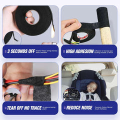 15M 9/15/19/25/32MM Heat-resistant Adhesive Cloth Fabric Tape For Automotive Cable Tape Harness Wiring Loom Electrical Heat Tape 15M 9/15/19/25/32MM Heat-resistant Adhesive Cloth Fabric Tape For Automotive Cable Tape Harness Wiring Loom Electrical Heat Tape