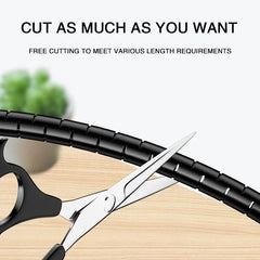 2M/1M Flexible Spiral Cable Wire Protector Cable Organizer Computer Cord Protective Tube Clip Organizer Management Tools 16/10mm 2M/1M Flexible Spiral Cable Wire Protector Cable Organizer Computer Cord Protective Tube Clip Organizer Management Tools 16/10mm
