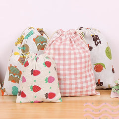 Pet Toys & Snacks Storage Cotton Linen Fabric Pouch Drawstring Bag Cute Kids Travel Cloth Shoes Storage Bag Makeup Case Gift Bag Pet Toys & Snacks Storage Cotton Linen Fabric Pouch Drawstring Bag Cute Kids Travel Cloth Shoes Storage Bag Makeup Case Gift Bag
