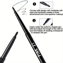 10Pcs Long-Lasting Black Eyeliner Pencils -Waterproof, Sweatproof and Smudge-Proof with Easy Twist  Eyeliner Pencils 10Pcs Long-Lasting Black Eyeliner Pencils -Waterproof, Sweatproof and Smudge-Proof with Easy Twist  Eyeliner Pencils
