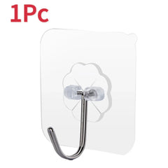 Self Adhesive Hooks Heavy Duty Wall Hooks Transparent Multi-Purpose Rack Door Key Towel Wall Hook For Bathroom Kitchen Organizer Self Adhesive Hooks Heavy Duty Wall Hooks Transparent Multi-Purpose Rack Door Key Towel Wall Hook For Bathroom Kitchen Organizer