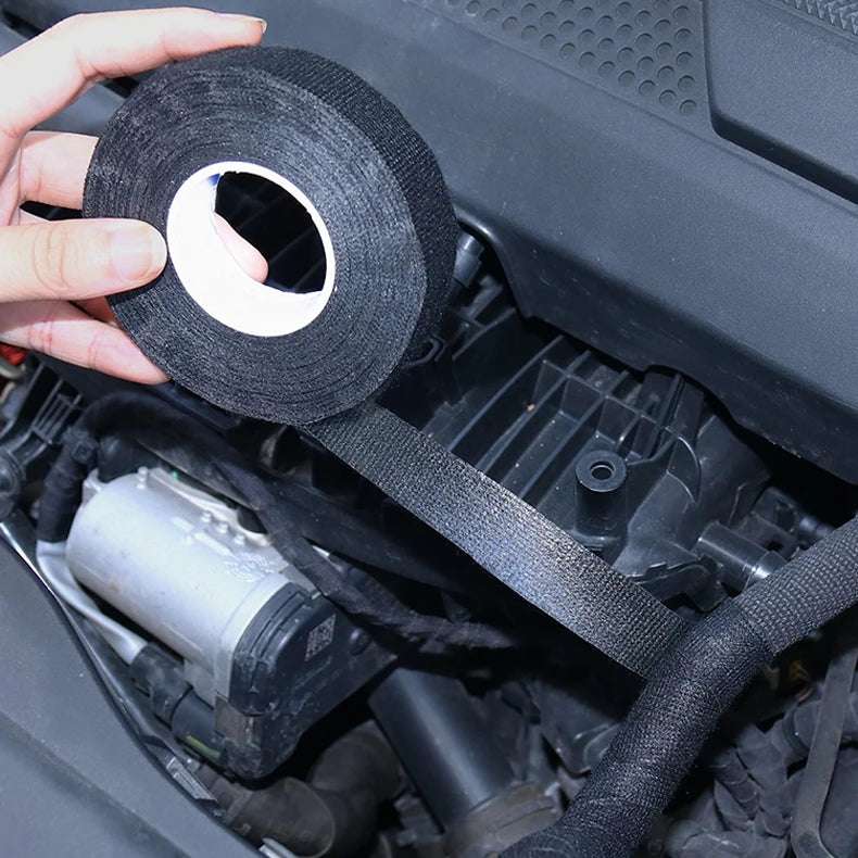 15M Heat-resistant Adhesive Cloth Fabric Tape For Car Auto Cable Harness Wiring Loom Protection Mute To Eliminate Abnormal Noise 15M Heat-resistant Adhesive Cloth Fabric Tape For Car Auto Cable Harness Wiring Loom Protection Mute To Eliminate Abnormal Noise