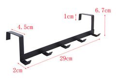 No Punching 5 Hooks Door Rear Hook Wrought Iron Clothes Bag Hanger Hat Sundries Storage Rack Hanger Home Bathroom Organizer No Punching 5 Hooks Door Rear Hook Wrought Iron Clothes Bag Hanger Hat Sundries Storage Rack Hanger Home Bathroom Organizer