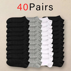 10/12/20/40 Pairs Men Boat Socks Business Sport Sweat Absorption Mature Summer Autumn Solid Color Soft Non Pilling Ankle Socks 10/12/20/40 Pairs Men Boat Socks Business Sport Sweat Absorption Mature Summer Autumn Solid Color Soft Non Pilling Ankle Socks