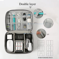 1pc Black Green Storage Bag Electronic Accessory Organizer Portable Usb Data Cable Charger Plug Travel Waterproof Organizer 1pc Black Green Storage Bag Electronic Accessory Organizer Portable Usb Data Cable Charger Plug Travel Waterproof Organizer