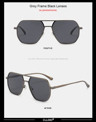 نظارات شمسية CLLOIO مضادة للتوهج للرؤية الليلية والنهارية للرجال والنساء مستقطبة للقيادة نظارات شمسية مربعة من الألومنيوم الضوئية UV400 نظارات شمسية CLLOIO مضادة للتوهج للرؤية الليلية والنهارية للرجال والنساء مستقطبة للقيادة نظارات شمسية مربعة من الألومنيوم الضوئية UV400