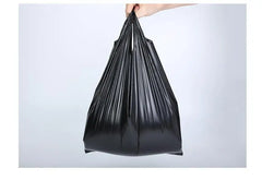 100PCS Black Vest Plastic Bag Kitchen Living Room Clean Garbage Storage Bag Takeaway Shopping Packing Garbage with Handle Bag 100PCS Black Vest Plastic Bag Kitchen Living Room Clean Garbage Storage Bag Takeaway Shopping Packing Garbage with Handle Bag