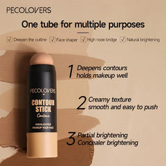 1PC 3-in-1 Highlighter Concealer Bronzer 3D Contour Boost Makeup Stick, for Natural 3D Face Makeup 1PC 3-in-1 Highlighter Concealer Bronzer 3D Contour Boost Makeup Stick, for Natural 3D Face Makeup